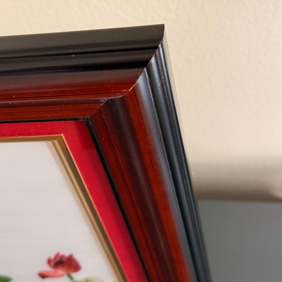 Vietnam Framed Silk Floral Embroidery Art Lotus Scent 32 - Picture 2 of 7